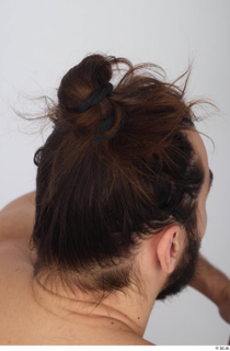 Turgen brown long hair messy bun 0006.jpg